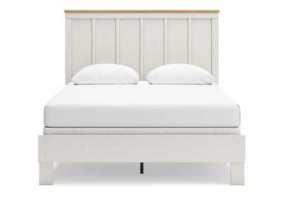 Linnocreek Queen Panel Bed with Mirrored Dresser,Benchcraft