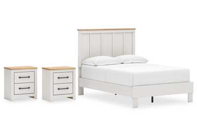 Image for Linnocreek Full Panel Bed with 2 Nightstands