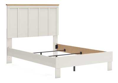 Linnocreek Full Panel Bed with Mirrored Dresser,Benchcraft