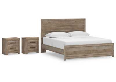 Image for Gachester King Panel Bed with 2 Nightstands