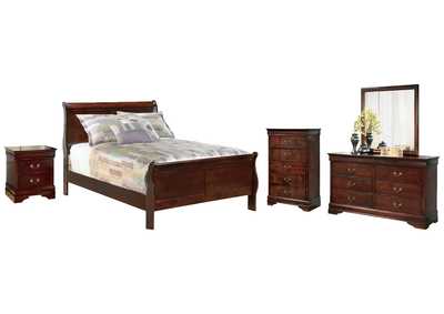 Image for Alisdair Full Sleigh Bed with Mirrored Dresser, Chest and Nightstand