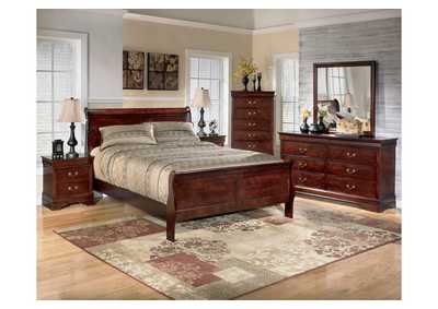 Image for Alisdair Queen Sleigh Bed with Mirrored Dresser, Chest and 2 Nightstands
