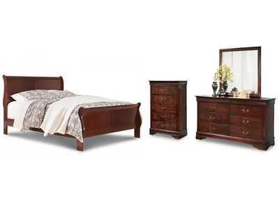 Alisdair Queen Sleigh Bed with Mirrored Dresser and Chest,Signature Design By Ashley