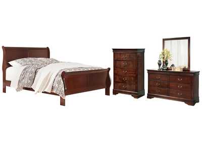 Alisdair King Sleigh Bed with Mirrored Dresser and Chest,Signature Design By Ashley