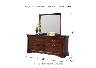 Alisdair Queen Sleigh Bed, Dresser and Mirror,Signature Design By Ashley