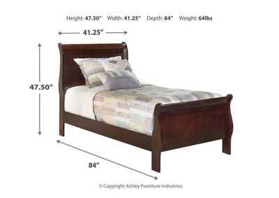 Alisdair Twin Sleigh Bed, Dresser and Mirror,Signature Design By Ashley