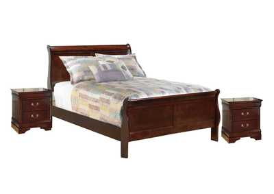 Alisdair Full Sleigh Bed with 2 Nightstands,Signature Design By Ashley