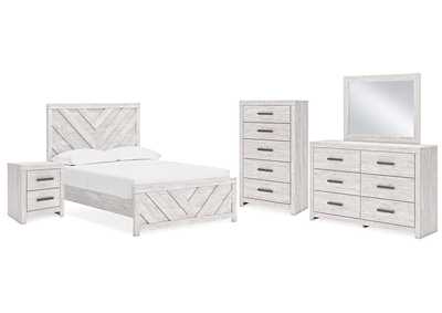 Cayboni Full Panel Bed with Mirrored Dresser, Chest and Nightstand,Signature Design By Ashley