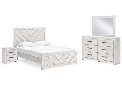 Cayboni Queen Panel Bed with Mirrored Dresser and Nightstand,Signature Design By Ashley