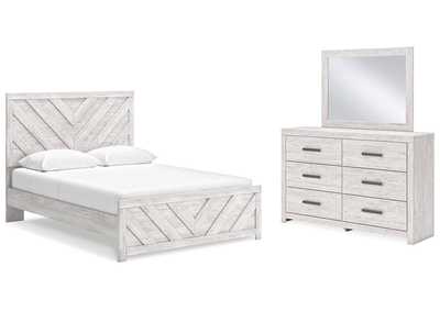 Cayboni King Panel Bed with Mirrored Dresser,Signature Design By Ashley