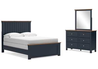 Landocken Full Panel Bed with Mirrored Dresser,Signature Design By Ashley