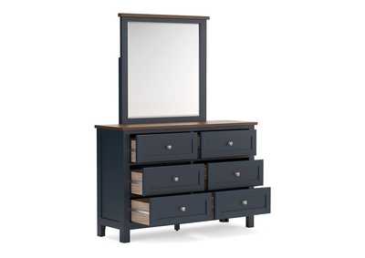 Landocken Twin Panel Bed with Mirrored Dresser and 2 Nightstands,Signature Design By Ashley