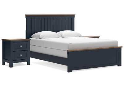 Landocken Queen Panel Bed with 2 Nightstands,Signature Design By Ashley