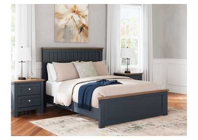 Landocken Queen Panel Bed with Mirrored Dresser, Chest and 2 Nightstands,Signature Design By Ashley