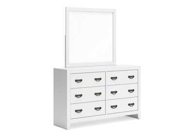 Binterglen King Panel Bed with Mirrored Dresser,Signature Design By Ashley