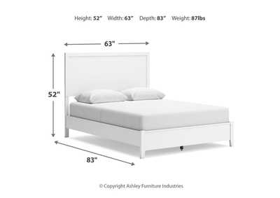 Binterglen Queen Panel Bed with Mirrored Dresser,Signature Design By Ashley