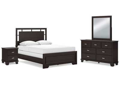 Covetown Queen Panel Bed with Mirrored Dresser and Nightstand,Signature Design By Ashley