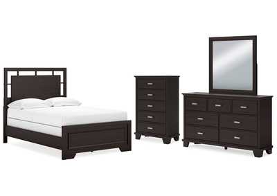 Covetown Full Panel Bed with Mirrored Dresser and Chest,Signature Design By Ashley