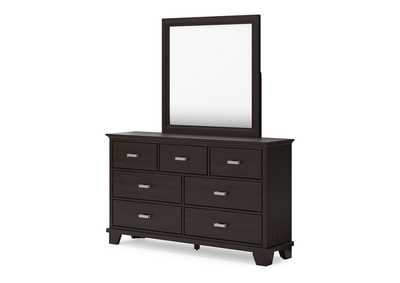 Covetown Queen Panel Bed with Mirrored Dresser, Chest and 2 Nightstands,Signature Design By Ashley