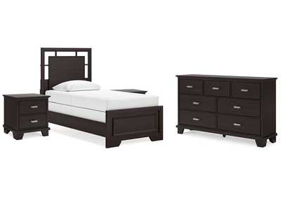 Covetown Twin Panel Bed with Dresser and 2 Nightstands,Signature Design By Ashley