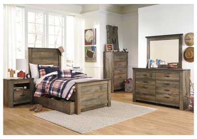 Trinell Twin Panel Bed with 1 Large Storage Drawer,Signature Design By Ashley