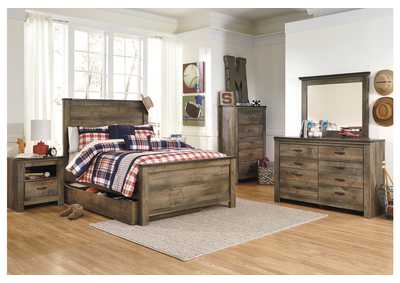Trinell Full Panel Bed with 1 Large Storage Drawer,Signature Design By Ashley