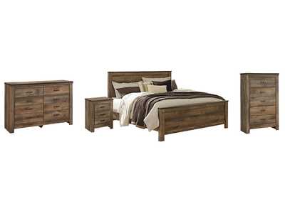 Image for Trinell King Panel Bed with Dresser, Chest and Nightstand