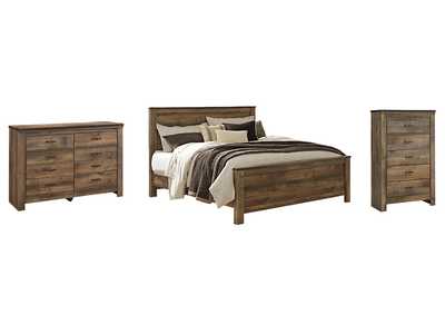 Image for Trinell King Panel Bed with Dresser and Chest