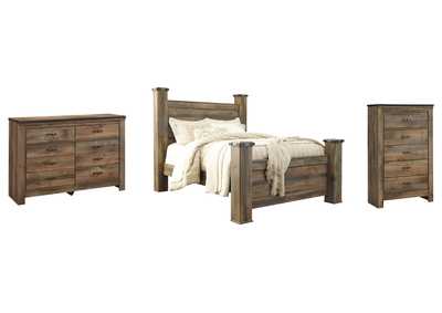Image for Trinell Queen Poster Bed with Dresser and Chest