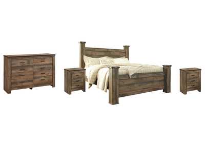 Image for Trinell King Poster Bed with Dresser and 2 Nightstands