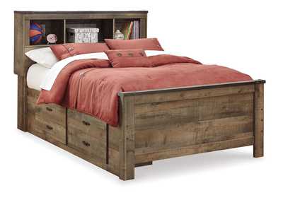 Image for Trinell Full Bookcase Bed with 2 Storage Drawers