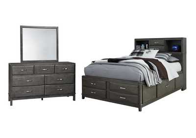 Image for Caitbrook Full Storage Bed with Mirrored Dresser