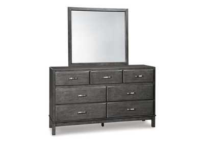 Caitbrook King Storage Bed with 8 Storage Drawers with Mirrored Dresser,Signature Design By Ashley