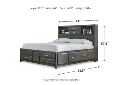 Caitbrook King Storage Bed, Dresser, Mirror and Nightstand,Signature Design By Ashley