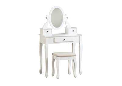 Image for Kaslyn Vanity and Mirror with Stool