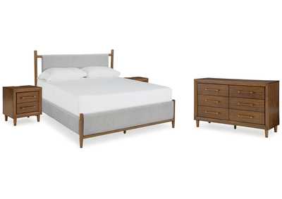 Lyncott Queen Upholstered Bed with Dresser and 2 Nightstands,Signature Design By Ashley