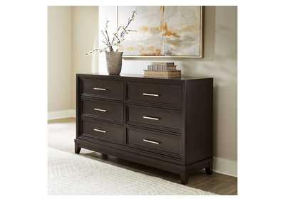 Neymorton King Upholstered Panel Bed with Dresser and 2 Nightstands,Signature Design By Ashley