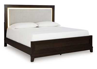 Neymorton Queen Upholstered Panel Bed with Dresser and 2 Nightstands,Signature Design By Ashley