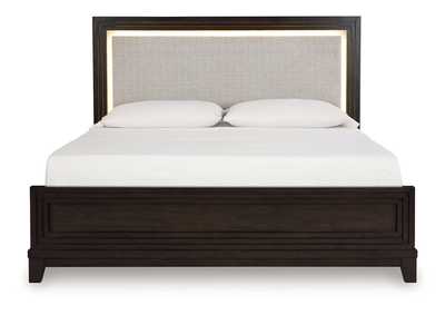 Neymorton Queen Upholstered Panel Bed with Dresser and 2 Nightstands,Signature Design By Ashley