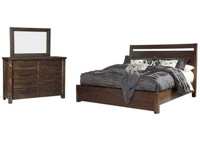Starmore Queen Panel Bed with Mirrored Dresser,Millennium