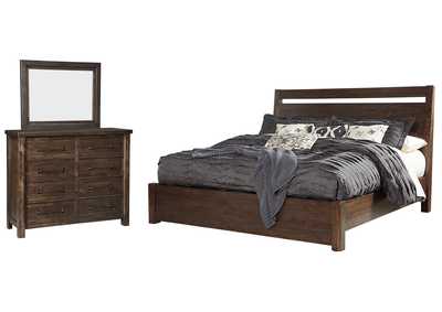 Starmore King Panel Bed with Mirrored Dresser,Millennium