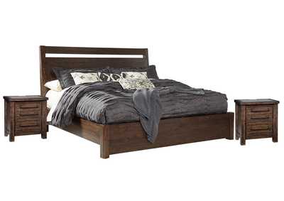 Starmore King Panel Bed with 2 Nightstands,Millennium