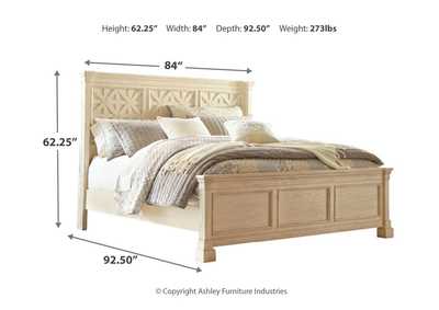 Bolanburg King Panel Bed with Mirrored Dresser, Chest and Nightstand,Signature Design By Ashley