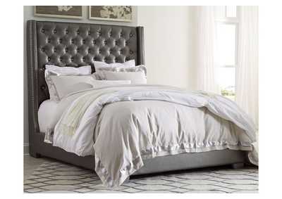 Coralayne Queen Upholstered Bed and Nightstand,Signature Design By Ashley