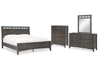 Montillan Queen Panel Bed with Mirrored Dresser and Chest,Signature Design By Ashley