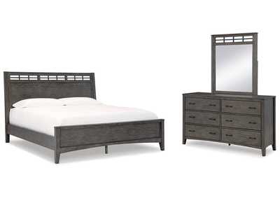 Montillan Queen Panel Bed, Dresser and Mirror