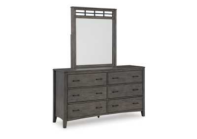 Montillan California King Panel Bed with Mirrored Dresser, Chest and 2 Nightstands,Signature Design By Ashley