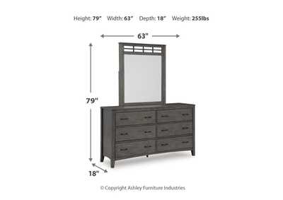 Montillan King Panel Bed with Mirrored Dresser, Chest and Nightstand,Signature Design By Ashley