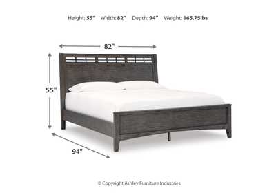 Montillan California King Panel Bed with Mirrored Dresser and 2 Nightstands,Signature Design By Ashley