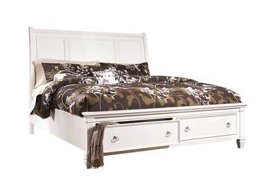 Image for Prentice California King Sleigh Bed with 2 Storage Drawers